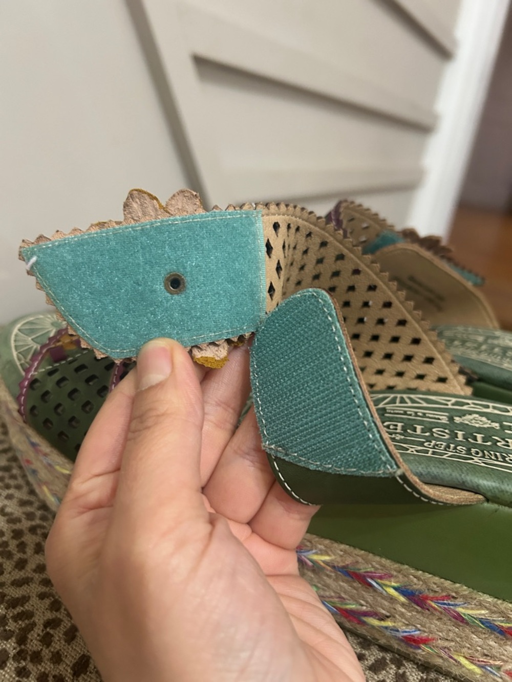 Spring Step L'Artiste Virgie Sunflower Wedge Sandals Size EU 41 US 9.5-10 - Picture 7 of 13